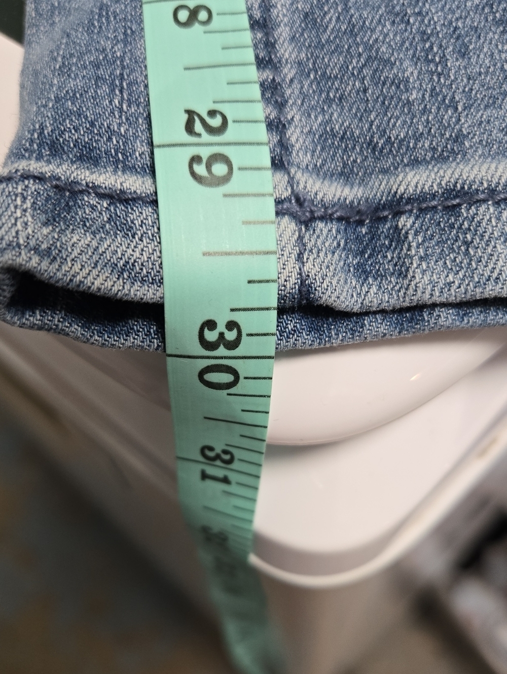 Democracy Light Blue Flare Jeans - Straight Leg Denim Ab-Solution - Picture 7 of 7